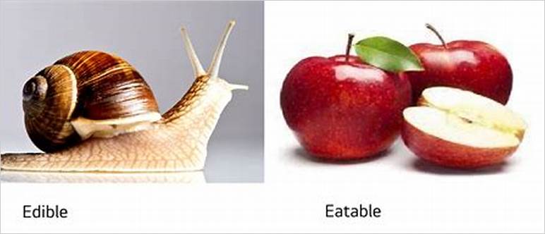 Eatable vs edible